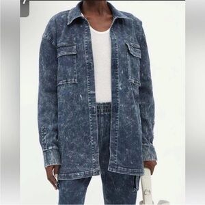 Norma Kamala Acid Blue Boyfriend Jacket S